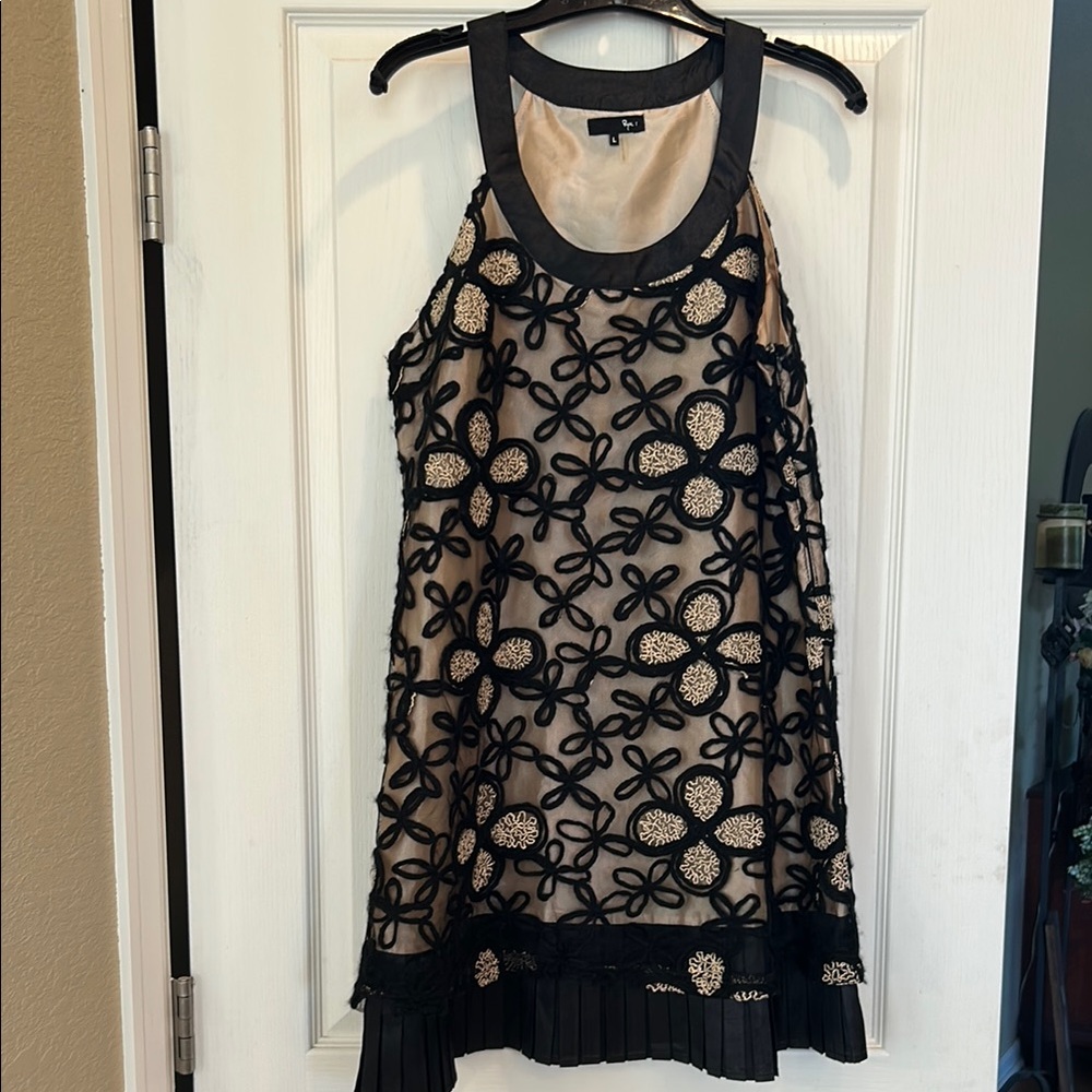 Ryu Black and Cream Floral Dress
